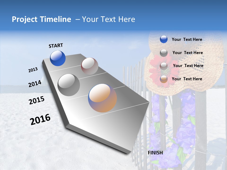 Seashore Gerber Nobody PowerPoint Template