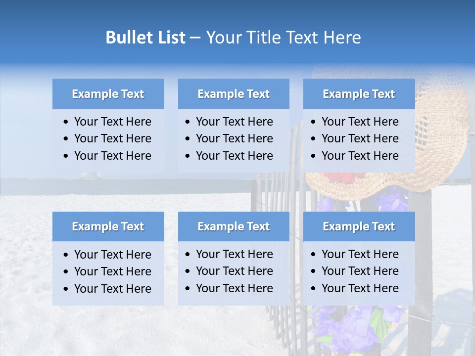 Seashore Gerber Nobody PowerPoint Template