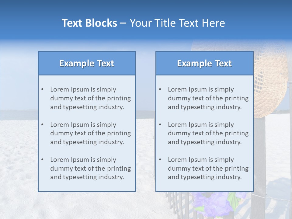 Seashore Gerber Nobody PowerPoint Template