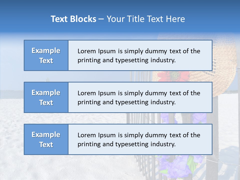 Seashore Gerber Nobody PowerPoint Template