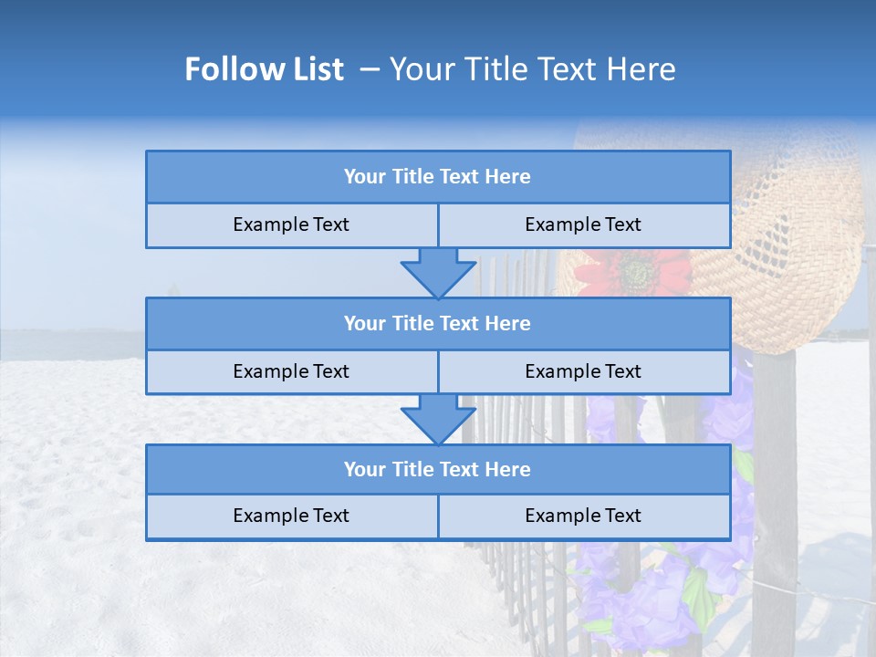 Seashore Gerber Nobody PowerPoint Template