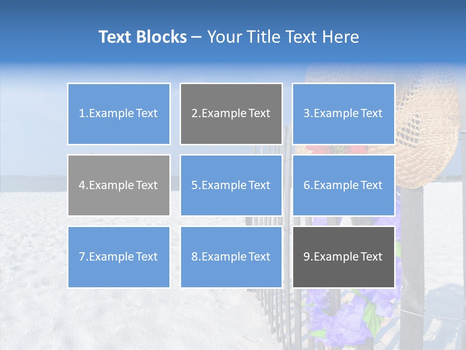 Seashore Gerber Nobody PowerPoint Template