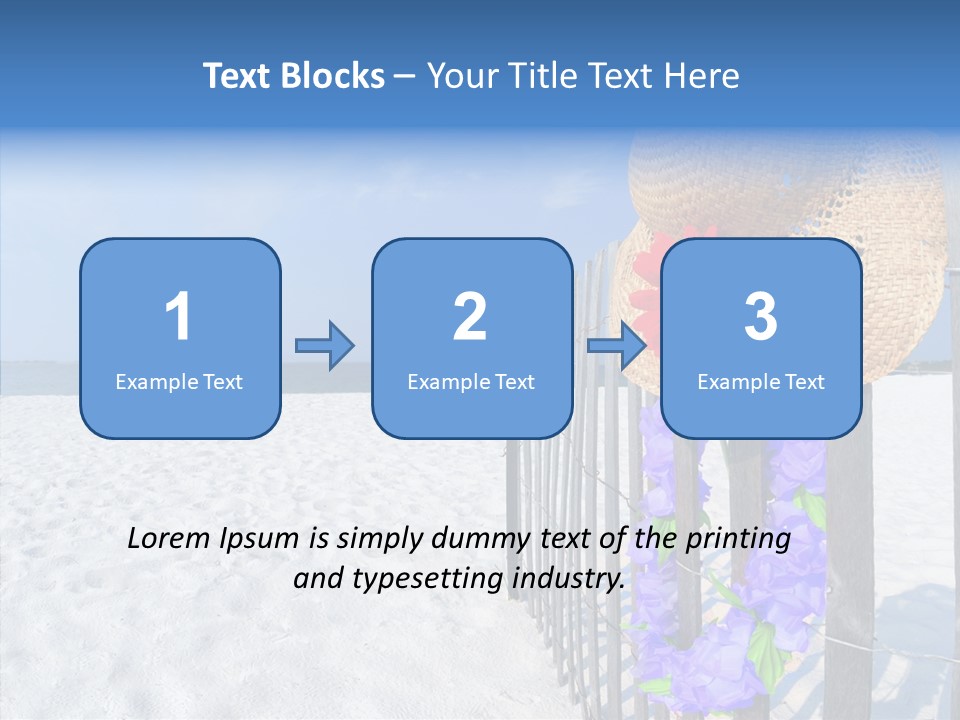 Seashore Gerber Nobody PowerPoint Template