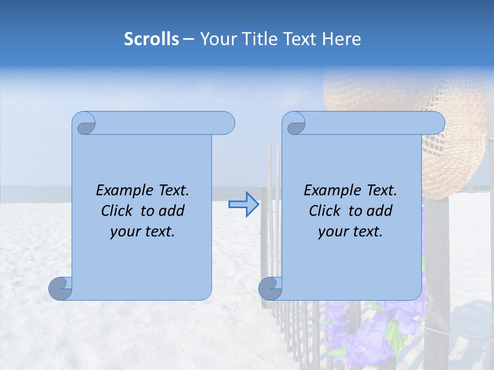Seashore Gerber Nobody PowerPoint Template