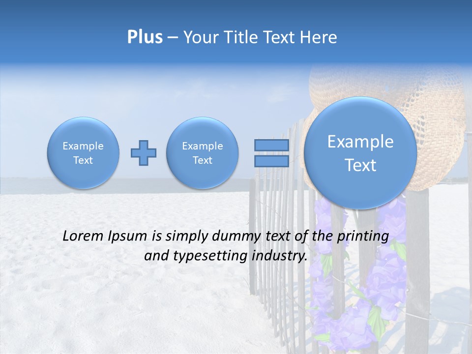 Seashore Gerber Nobody PowerPoint Template