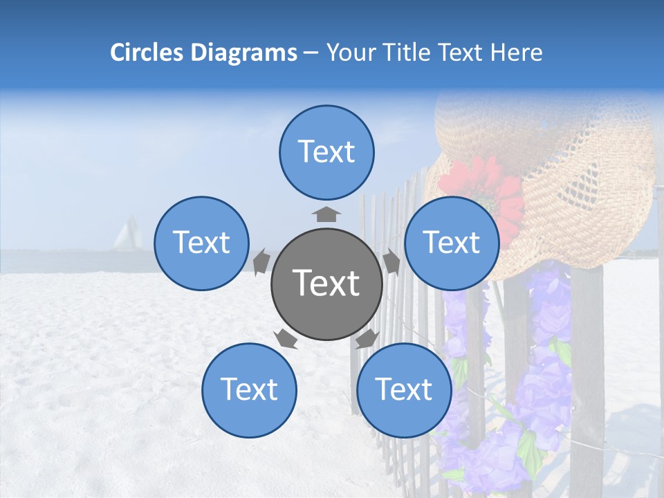 Seashore Gerber Nobody PowerPoint Template