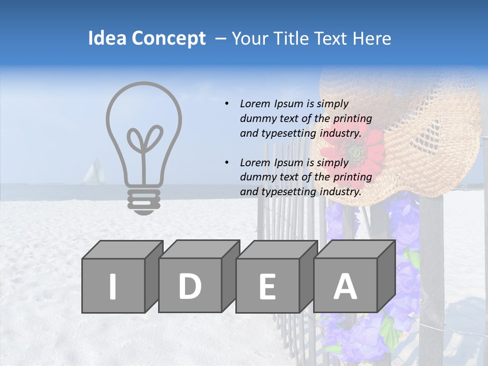 Seashore Gerber Nobody PowerPoint Template