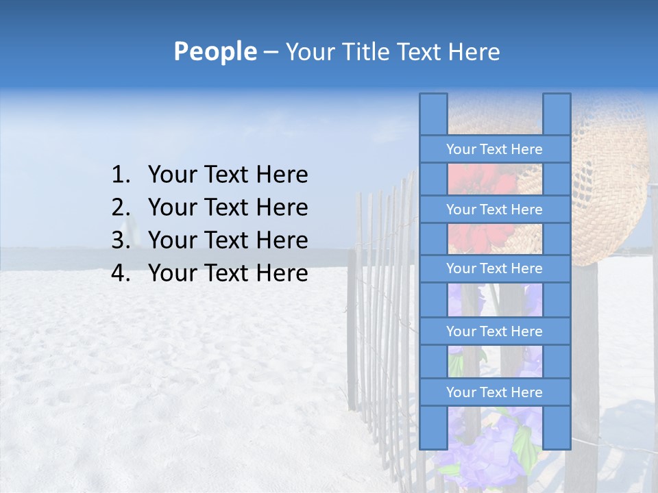 Seashore Gerber Nobody PowerPoint Template