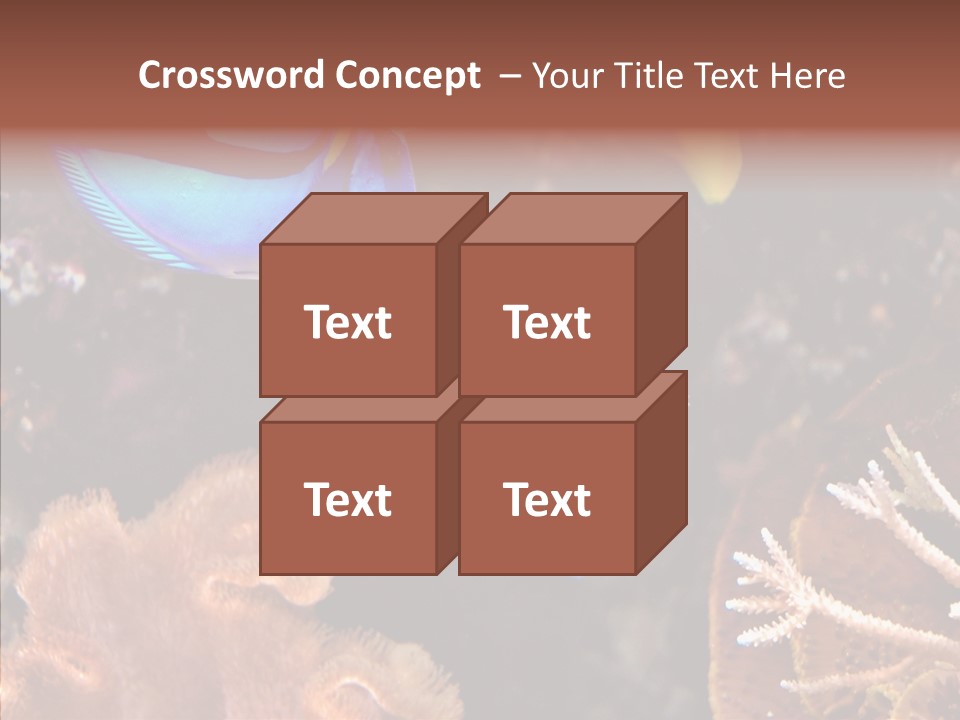 Close Seaweeds Fishes PowerPoint Template