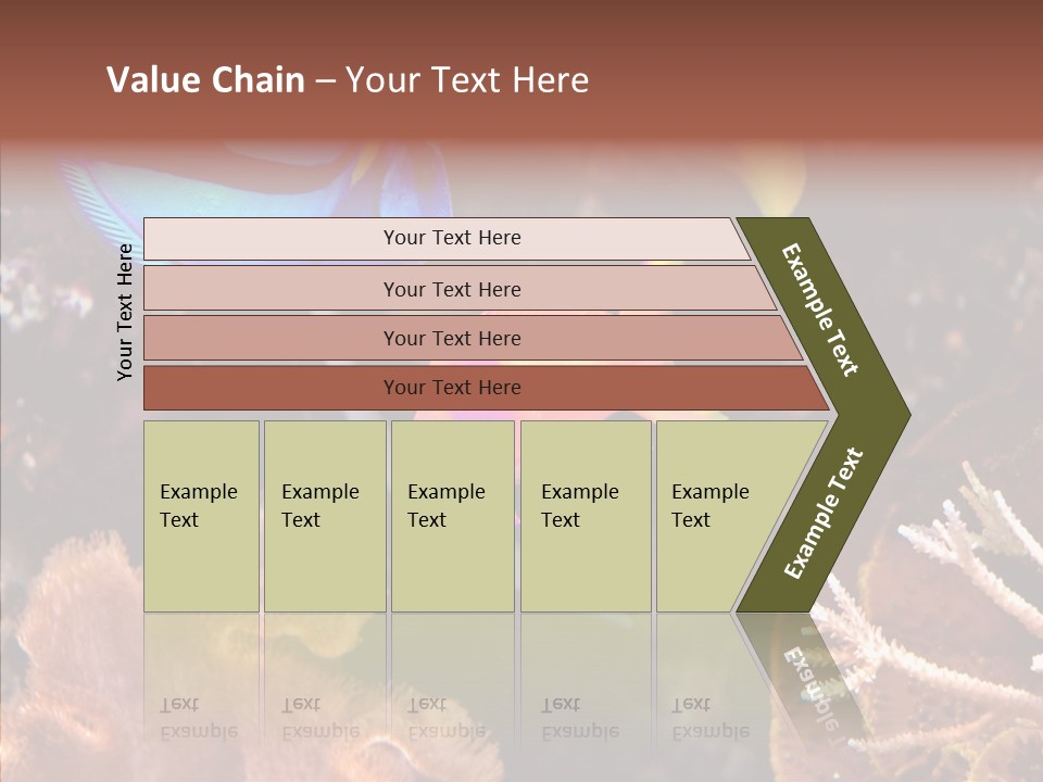 Close Seaweeds Fishes PowerPoint Template
