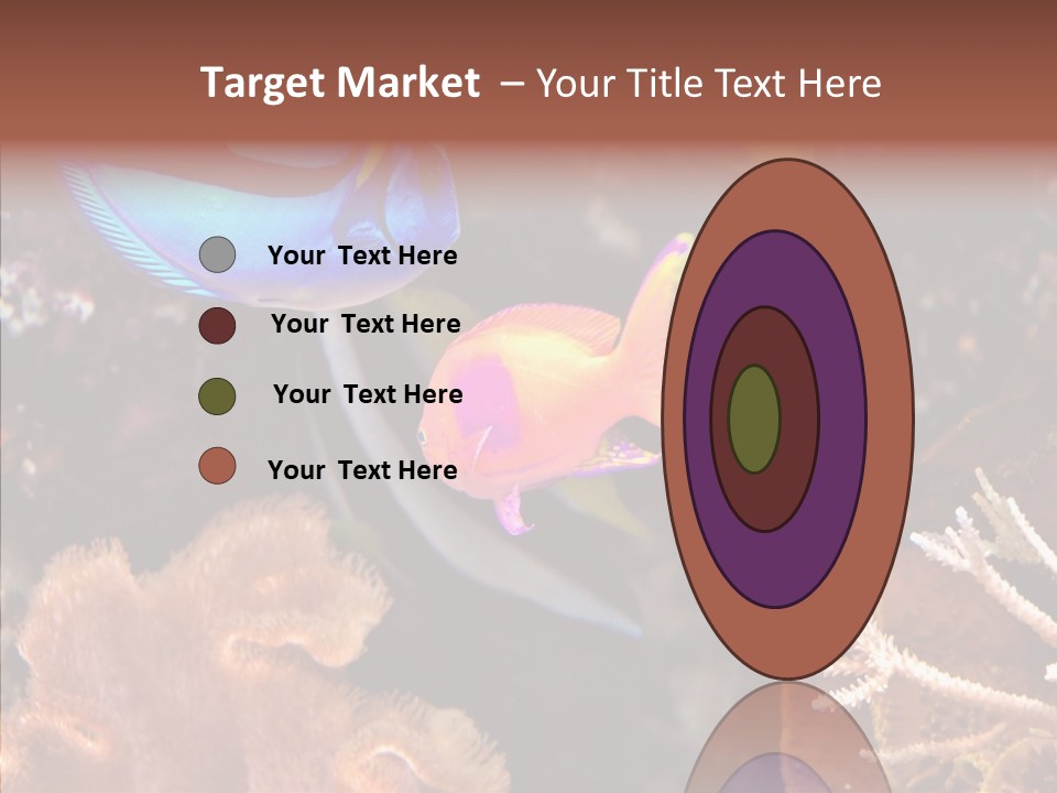 Close Seaweeds Fishes PowerPoint Template