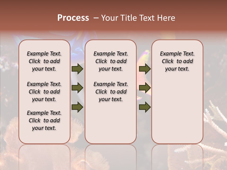Close Seaweeds Fishes PowerPoint Template