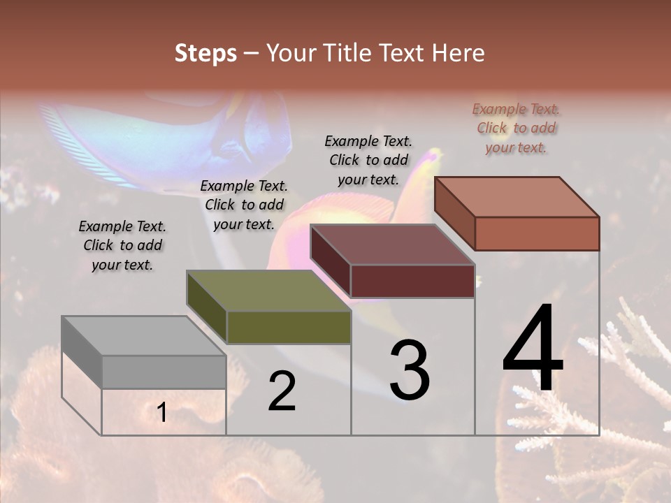 Close Seaweeds Fishes PowerPoint Template