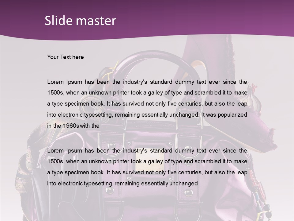 Accessory Elegant Single PowerPoint Template