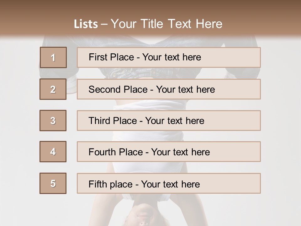 Dancer Female Young PowerPoint Template
