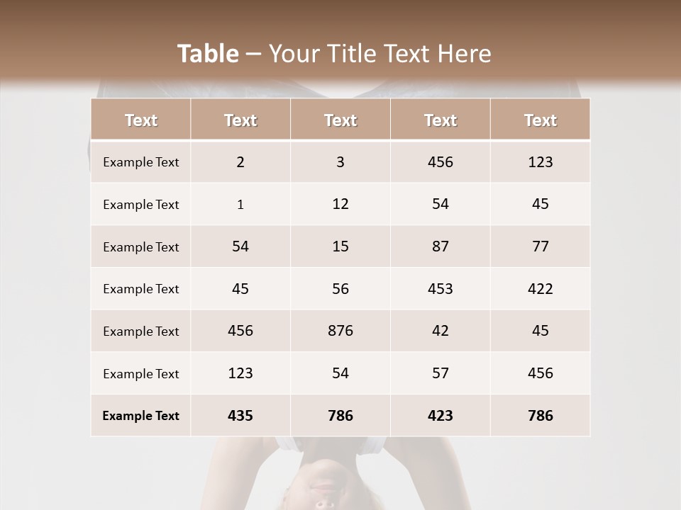 Dancer Female Young PowerPoint Template