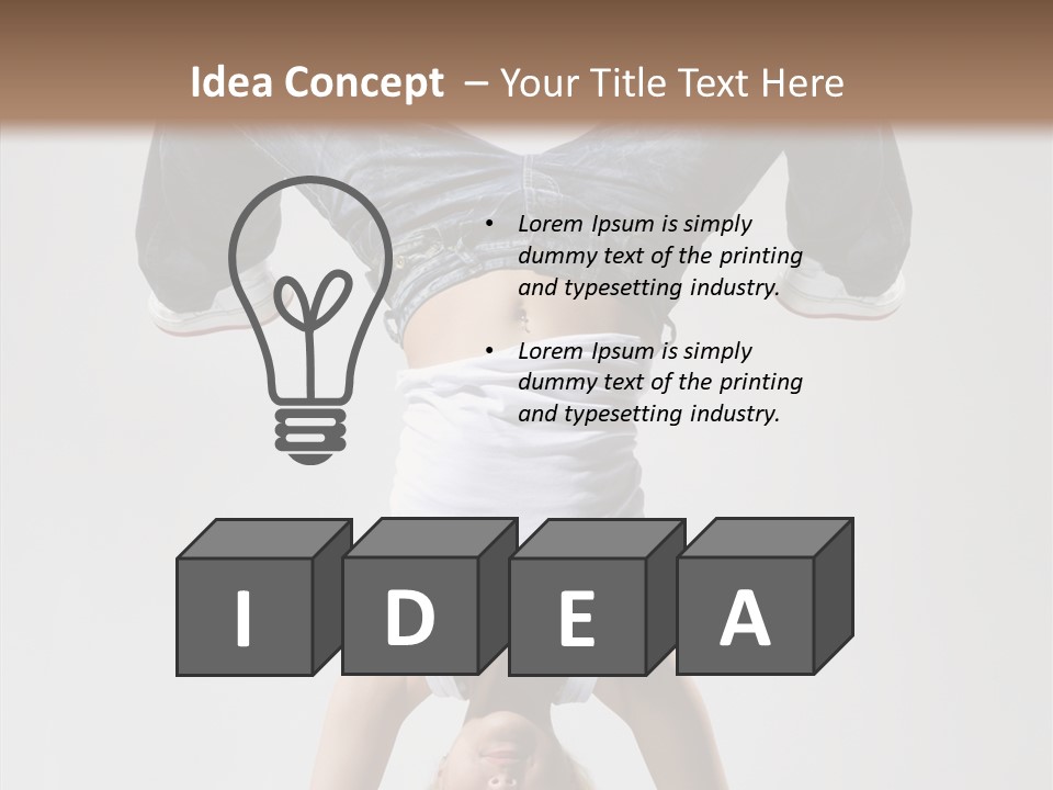 Dancer Female Young PowerPoint Template