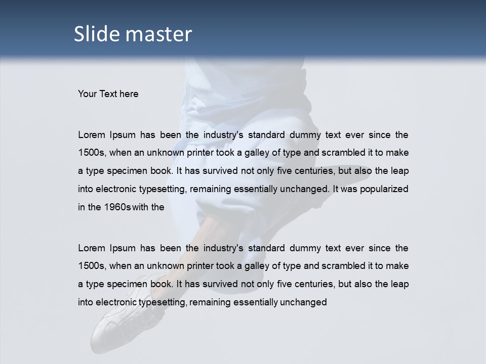 Casual Performer Fashion PowerPoint Template