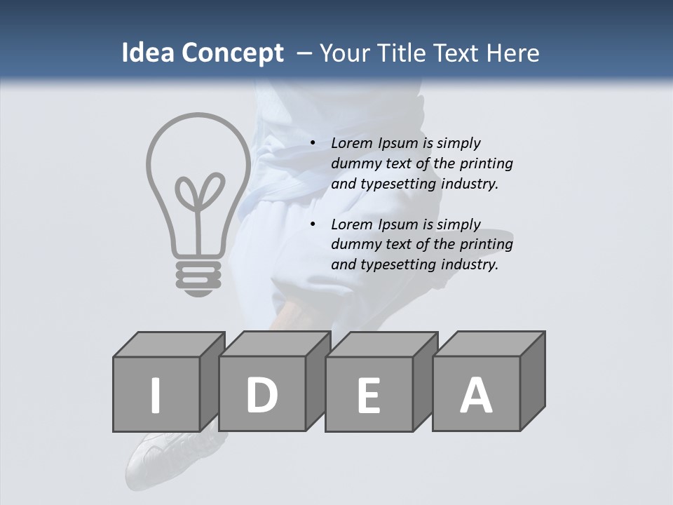 Casual Performer Fashion PowerPoint Template