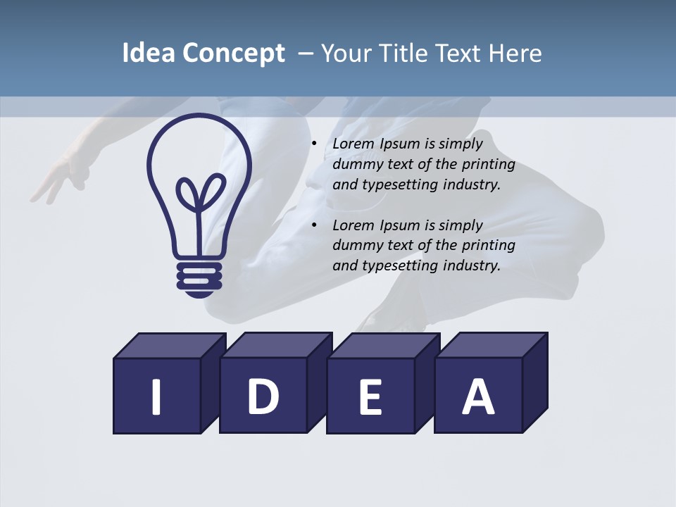 Elegance Male Pose PowerPoint Template