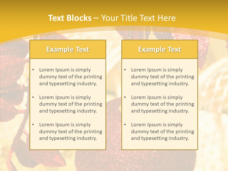 Tradition Year Branch PowerPoint Template