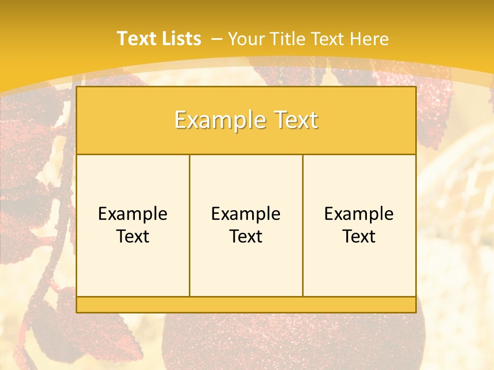 Tradition Year Branch PowerPoint Template