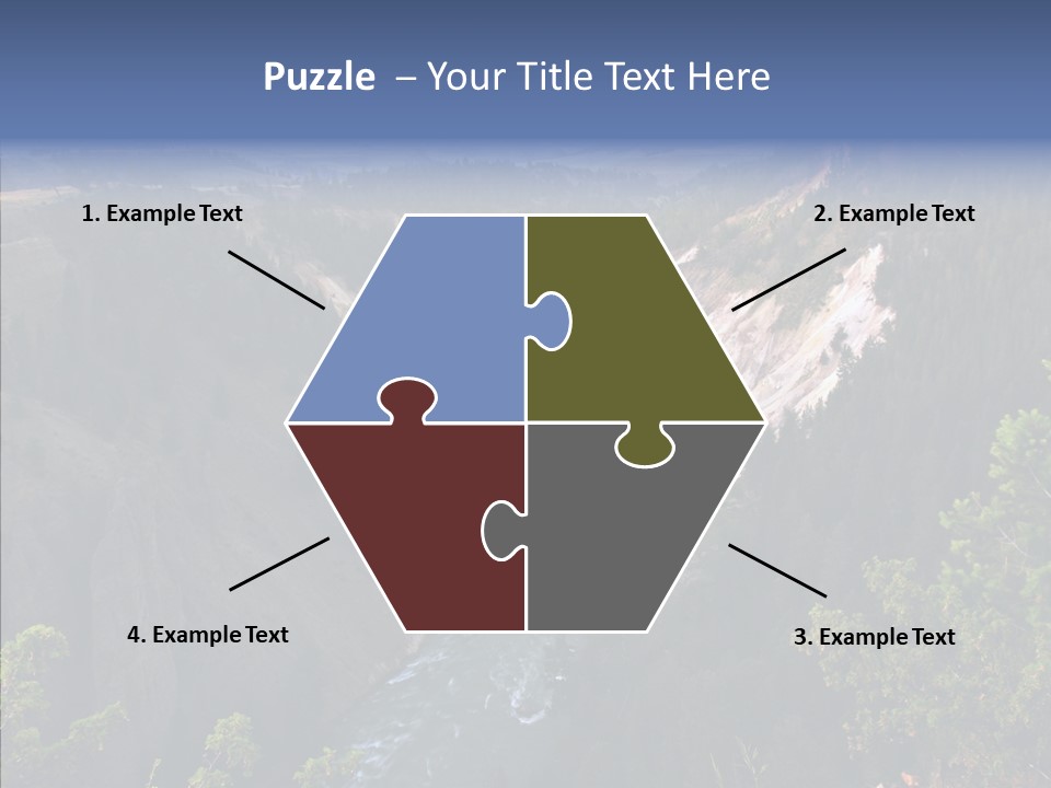 Pine Travel Canyon PowerPoint Template