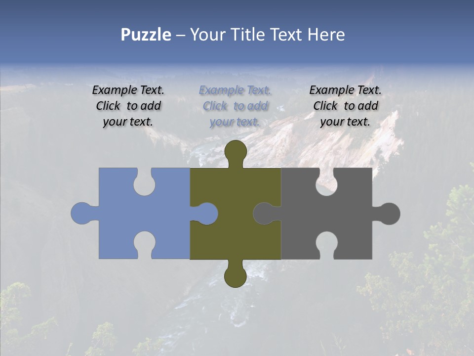 Pine Travel Canyon PowerPoint Template