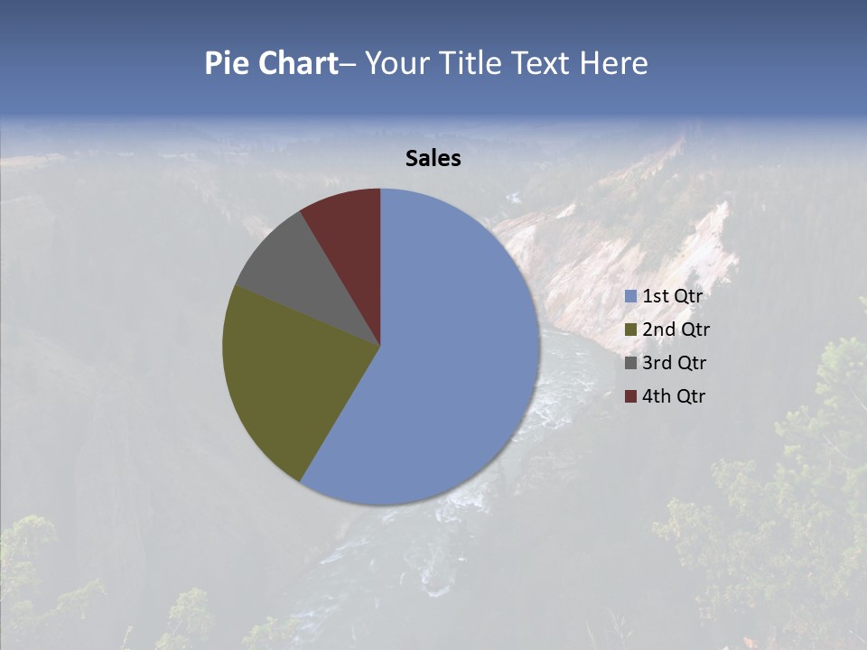Pine Travel Canyon PowerPoint Template