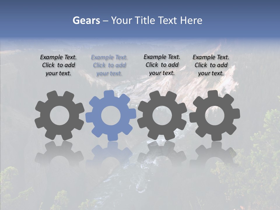 Pine Travel Canyon PowerPoint Template