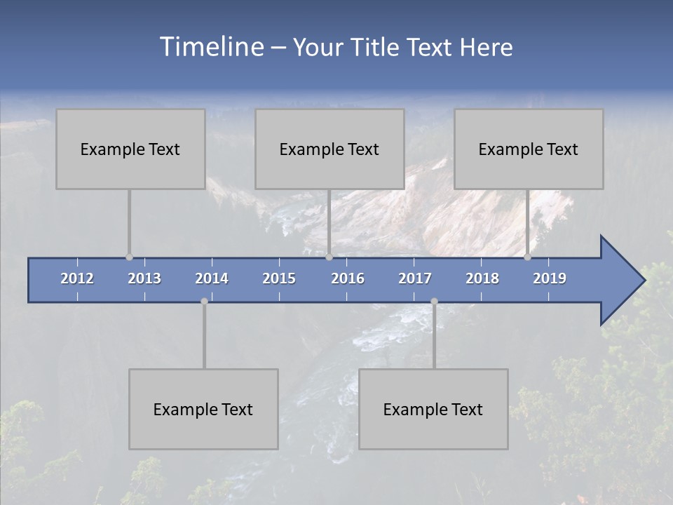 Pine Travel Canyon PowerPoint Template