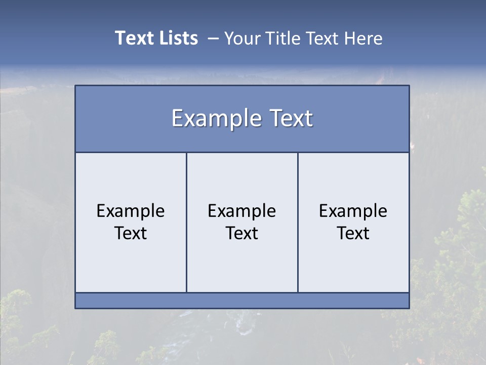 Pine Travel Canyon PowerPoint Template