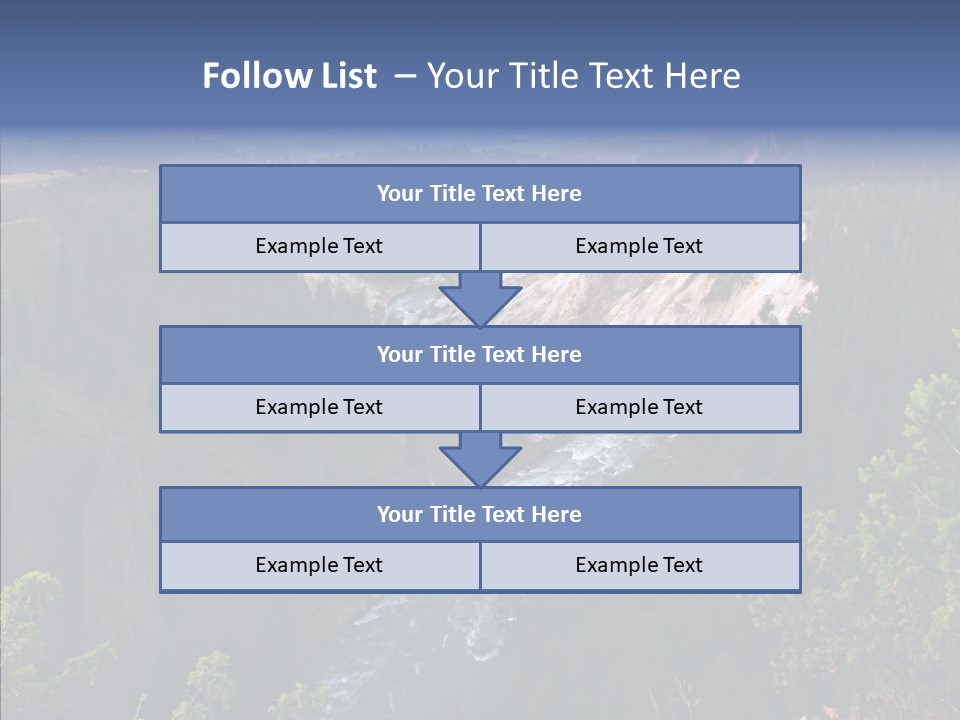 Pine Travel Canyon PowerPoint Template
