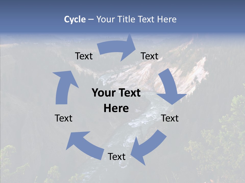 Pine Travel Canyon PowerPoint Template