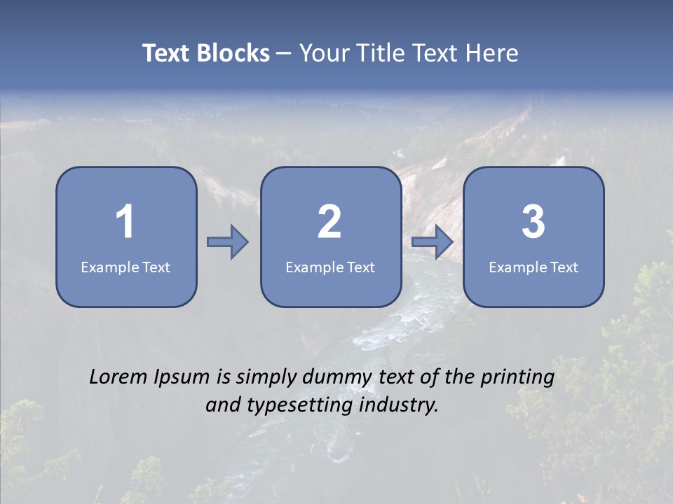 Pine Travel Canyon PowerPoint Template