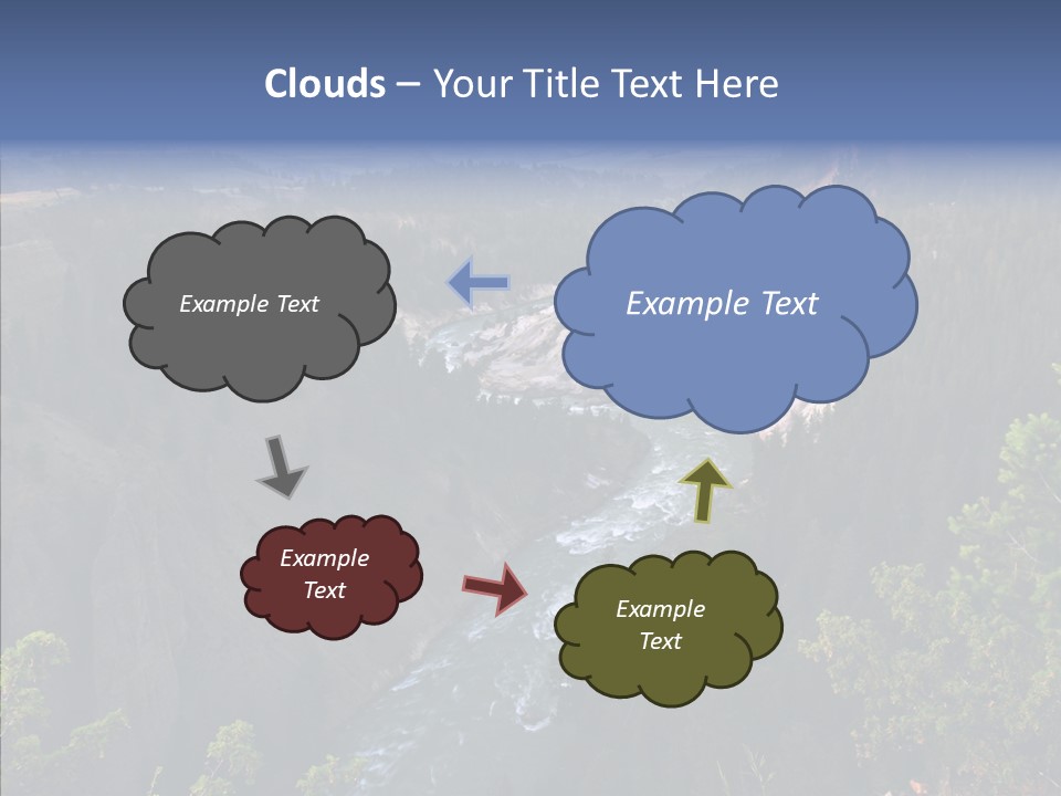 Pine Travel Canyon PowerPoint Template