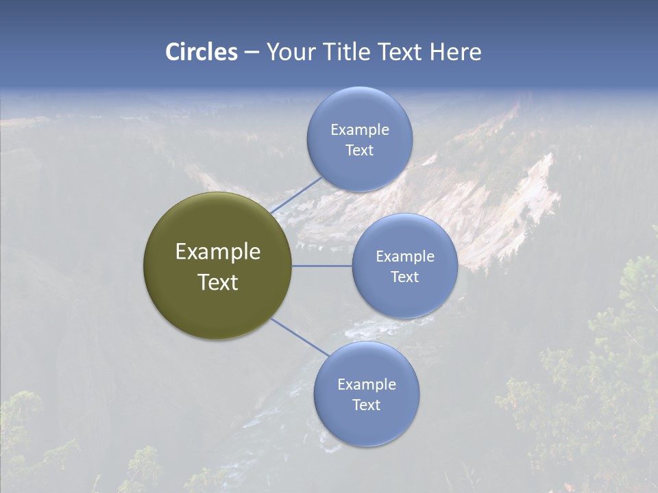 Pine Travel Canyon PowerPoint Template