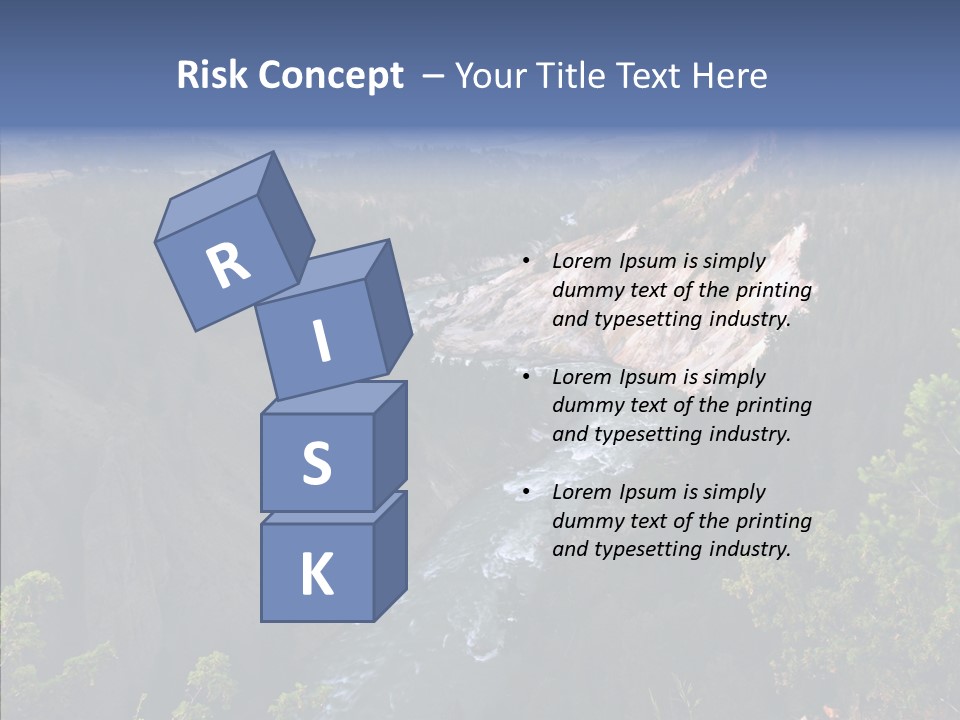 Pine Travel Canyon PowerPoint Template