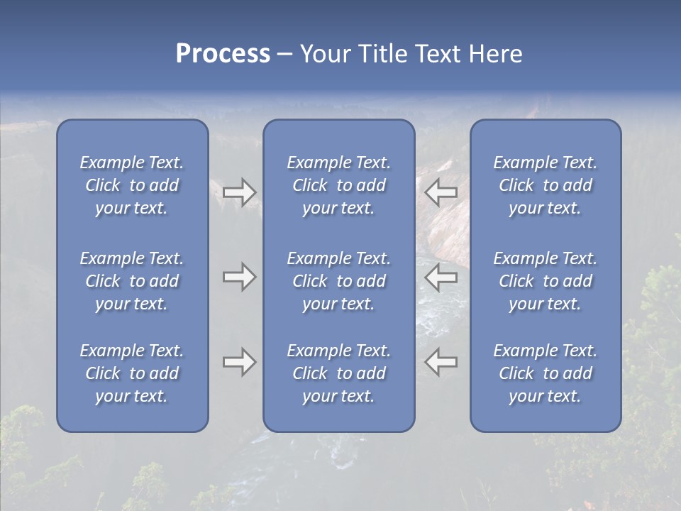 Pine Travel Canyon PowerPoint Template