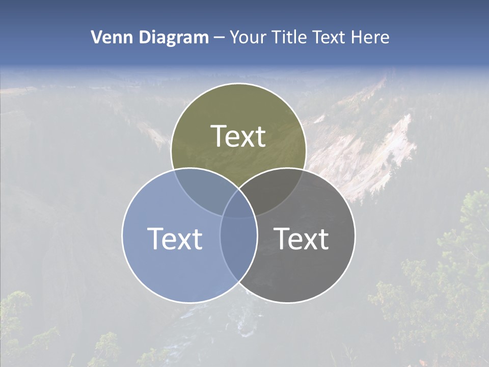 Pine Travel Canyon PowerPoint Template