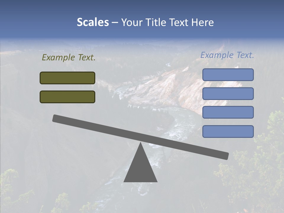 Pine Travel Canyon PowerPoint Template