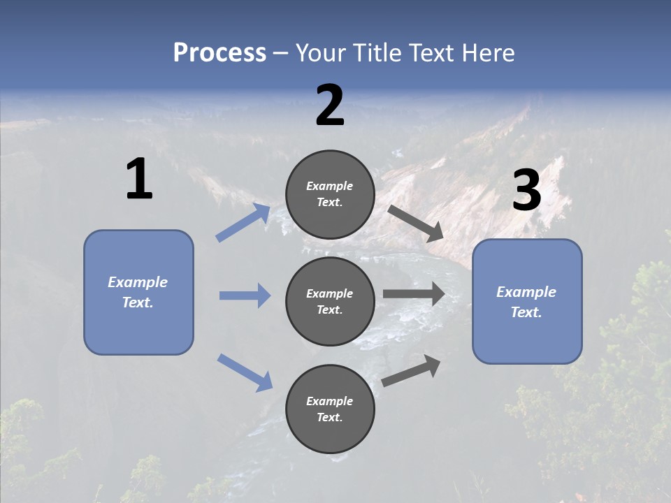 Pine Travel Canyon PowerPoint Template