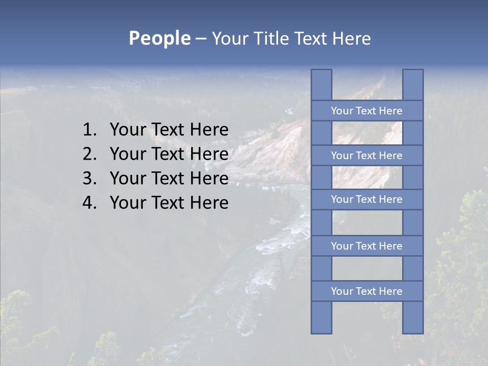 Pine Travel Canyon PowerPoint Template