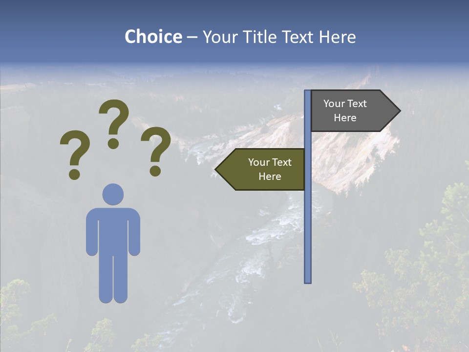 Pine Travel Canyon PowerPoint Template