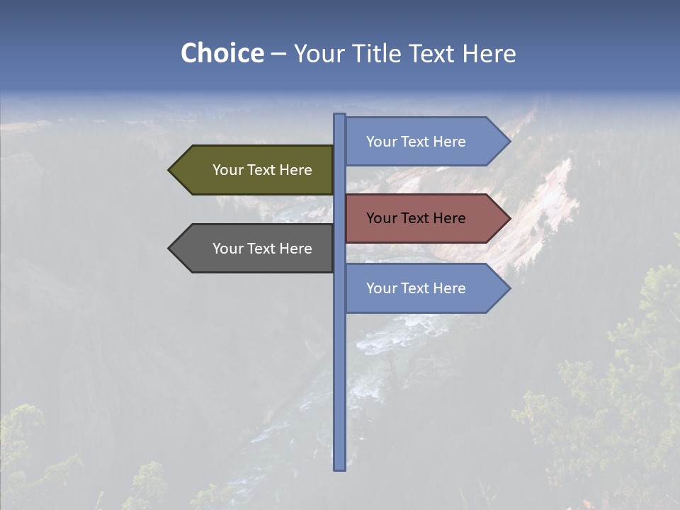 Pine Travel Canyon PowerPoint Template