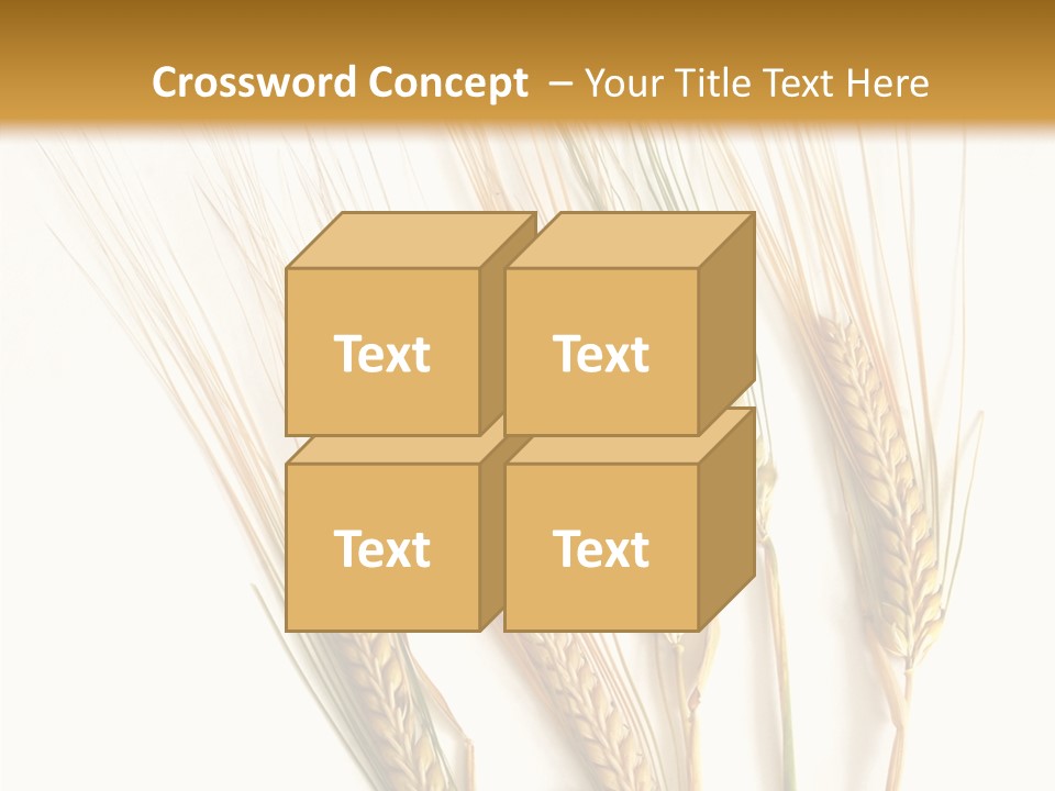 Food Stems White PowerPoint Template