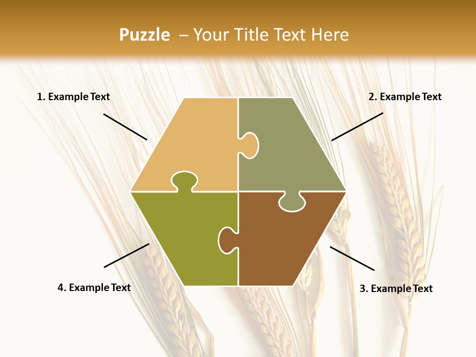 Food Stems White PowerPoint Template