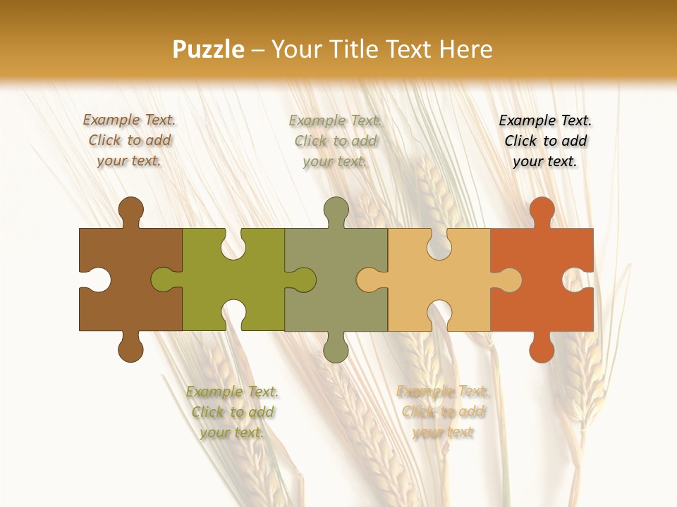 Food Stems White PowerPoint Template