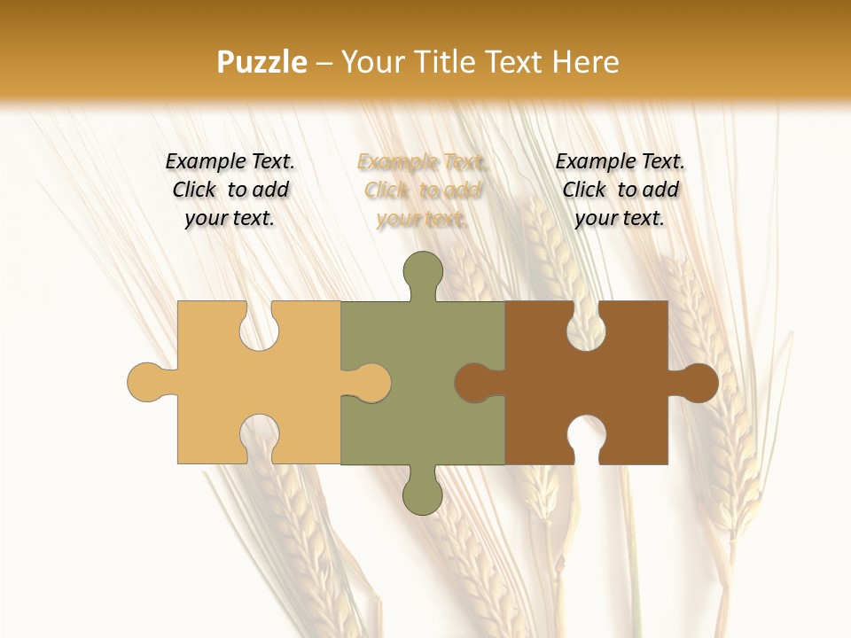 Food Stems White PowerPoint Template