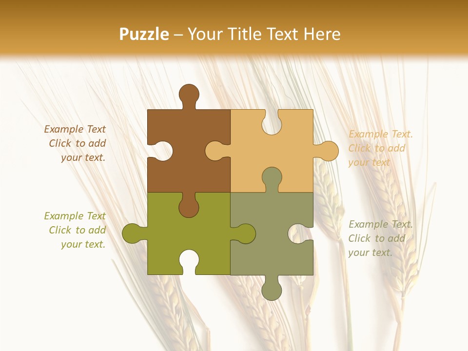 Food Stems White PowerPoint Template